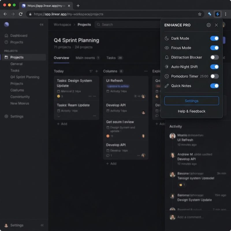 Chrome Extension UI Screenshot