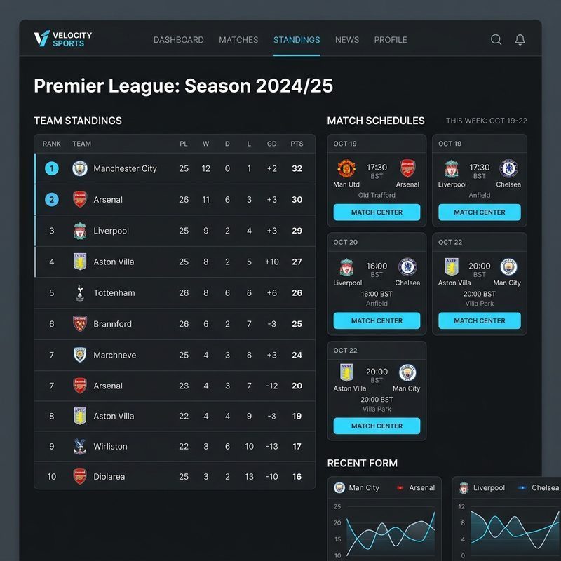 Rashed Sport Standings Screenshot